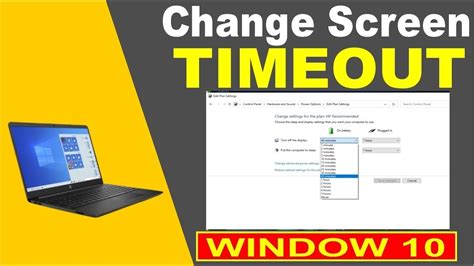 how to change screen time on hp laptop