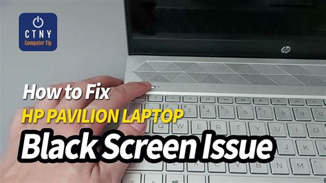 how to fix laptop black screen hp