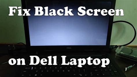 what to do if my dell laptop screen is black